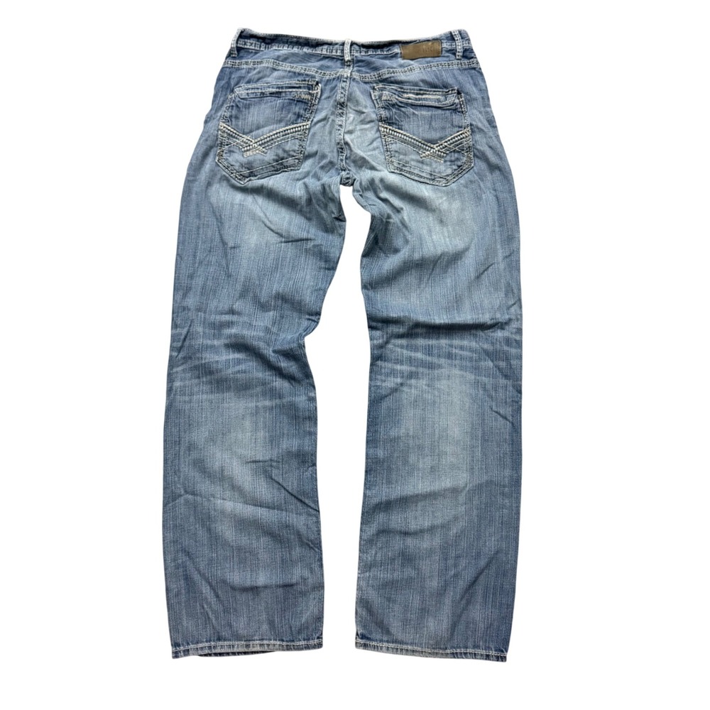 BKE Denim Jake Straight Leg Jeans Light Wash Mens 36